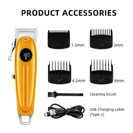 Professional Cordless Hair Clipper for Men