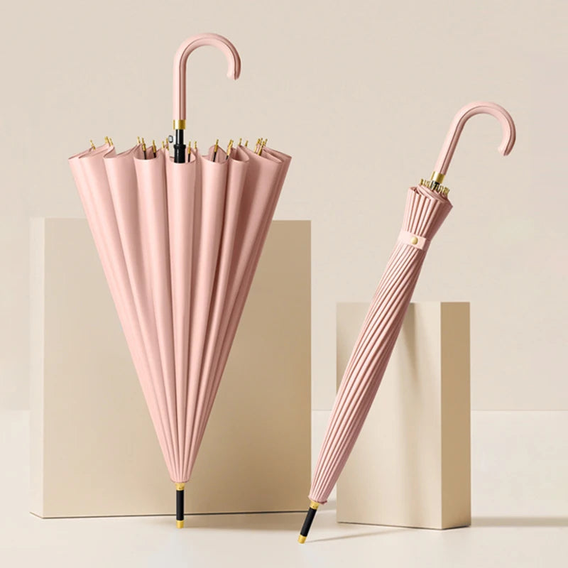 24-Rib Long-Handle Umbrella