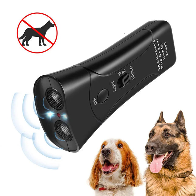 Répulsif à ultrasons durable pour chien avec lampe de poche LED pour le contrôle des aboiements