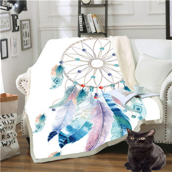 Square Blanket Thick Plush Digital Printing - Wnkrs