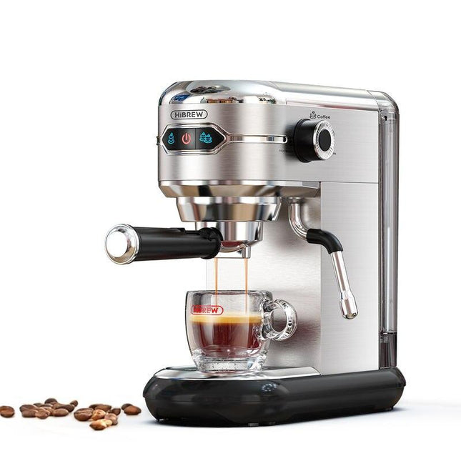 Cafetera semiautomática de acero inoxidable Super Slim Espresso Cappuccino de 19 bares