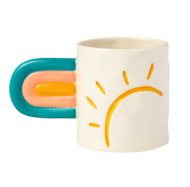 Rainbow Mug Trend Creative Ceramic Mug - Wnkrs