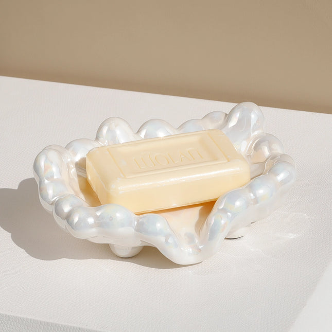 Ceramic Cloud Drain Soap Dish