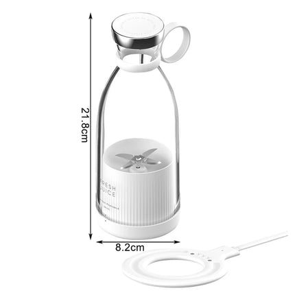 Licuadora eléctrica portátil inalámbrica con 4 cuchillas: mini licuadora y extractor de jugos