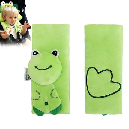 Kids Cartoon Plush Seat Belt Covers - Safety Shoulder Pads - Wnkrs