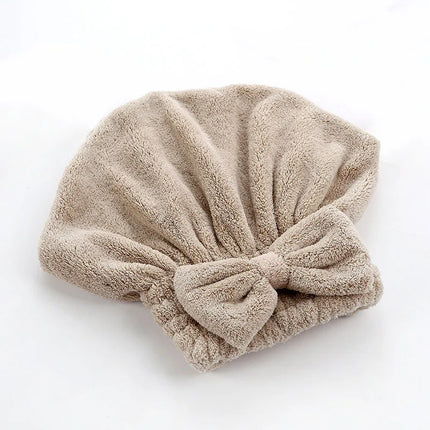 Serviette enveloppante en bambou pour cheveux - Turban en microfibre pour sécher les cheveux