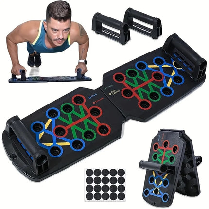 Foldable Multifunctional Push-Up Board Set for Full Body Workout