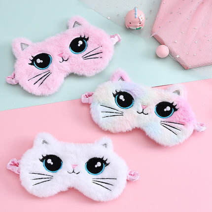 Masque pour les yeux en peluche mignon