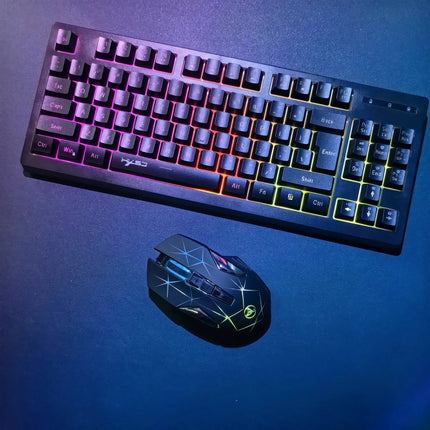 Wireless 87-Key Gaming Keyboard and Mouse Combo