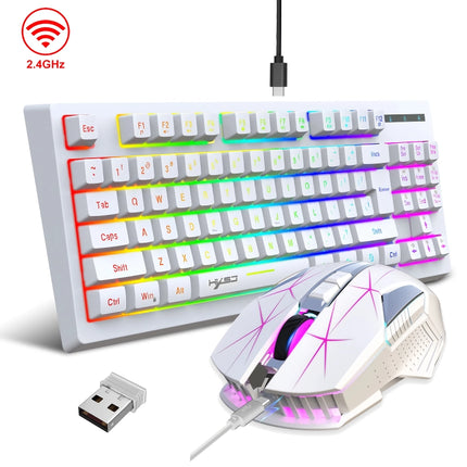 Wireless 87-Key Gaming Keyboard and Mouse Combo