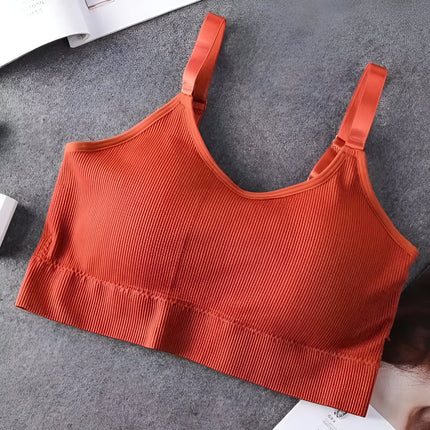 Bralette deportivo sin costuras y sin aros para mujer