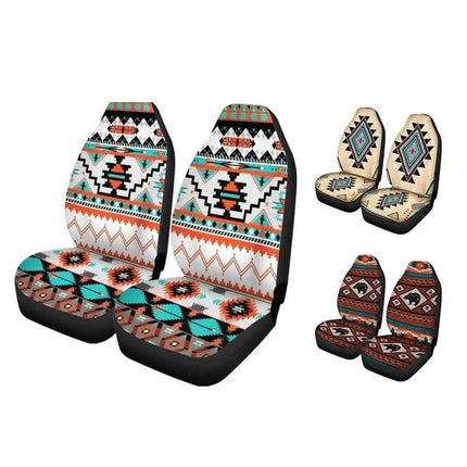 Southwest Geometric Tribal Aztec Universal Car Seat Covers - Wnkrs