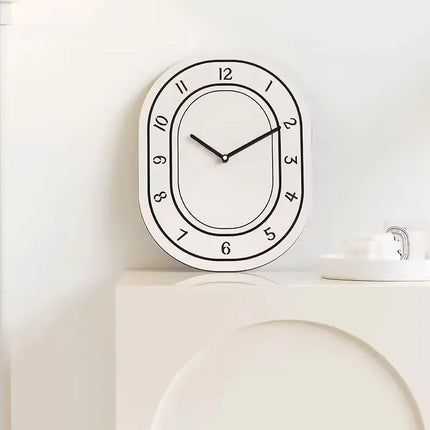 Reloj de pared blanco minimalista creativo