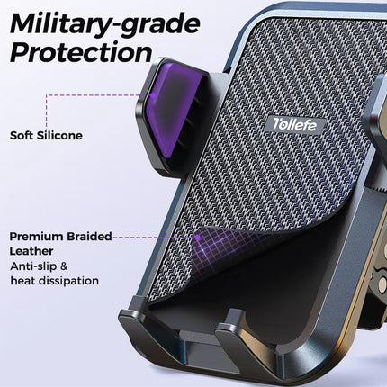 Support de téléphone de voiture de qualité militaire avec support pour grille d'aération