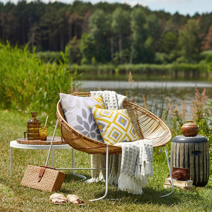 Housses de coussin de chaise en rotin imperméables