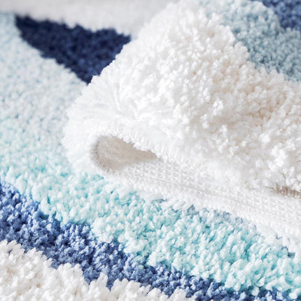 Tapis antidérapant pour chambre d'enfant Blue Waves