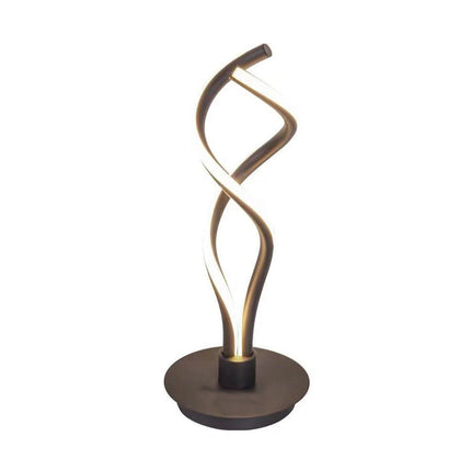 Modern Black LED Spiral Table Lamp - Wnkrs