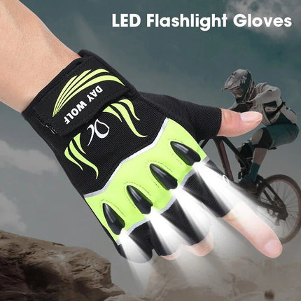 LED Light-Up Cycling Gloves - Wnkrs