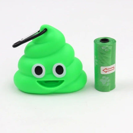 Compact & Playful Silicone Poop Bag Dispenser for Pets - Wnkrs