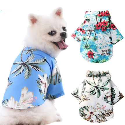 Chemise pour chien de style hawaïen