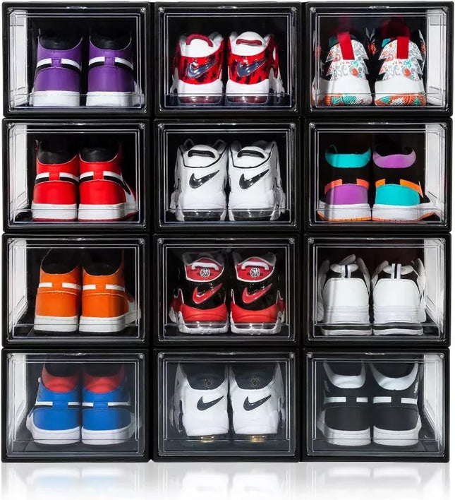 Clear Acrylic Stackable Shoe Boxes - Wnkrs