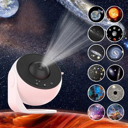 Proyector LED Galaxy con luz nocturna de cielo estrellado de 360°