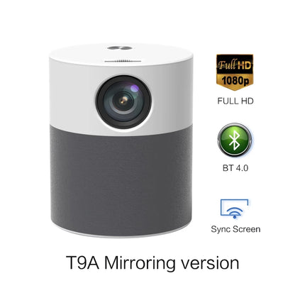 Full HD 1080P Portable Projector with Android 9.0, Bluetooth, WiFi, Keystone