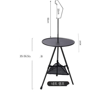 Lightweight Portable Round Camping Table - Wnkrs