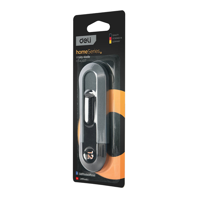 Couteau utilitaire compact à lame rétractable en acier à haute teneur en carbone