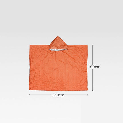 Poncho imperméable d'urgence et couverture de survie