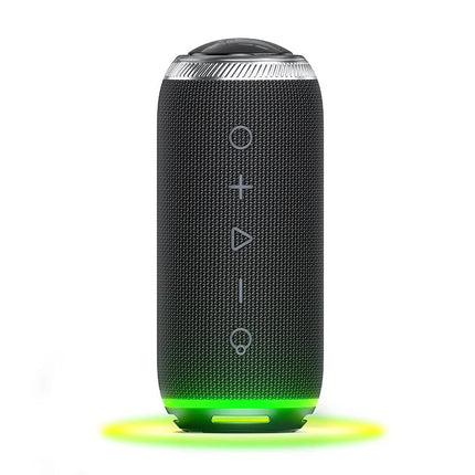 Portable 16W Bluetooth Speaker with RGB Lights & Bass Boost