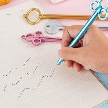 Retro Key-Shaped Gel Ink Pens, 100 Pcs Set - Wnkrs