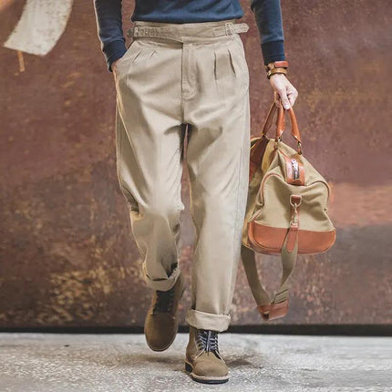 Pantalones cargo elásticos casuales para hombre