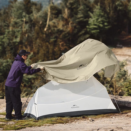 Tienda de campaña ultraligera impermeable para trekking y acampada de tres estaciones