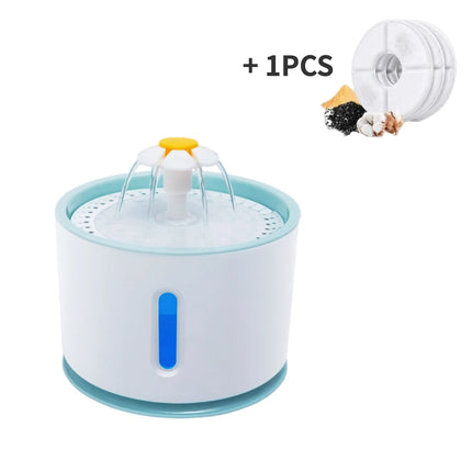 Fontaine à eau pour chat en acier inoxydable de 81 oz avec pompe ultra-silencieuse et 3 réglages de débit d'eau