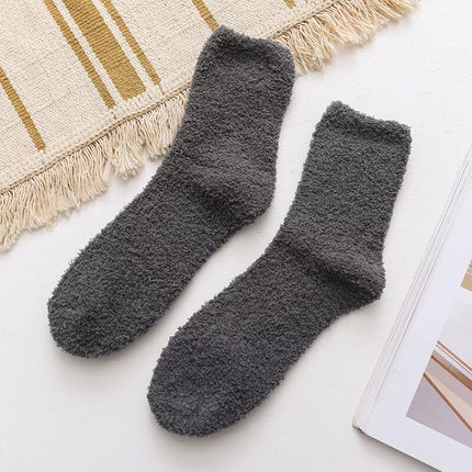 Chaussettes d'hiver en polaire thermique et confortable pour hommes