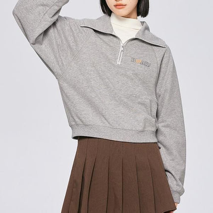 Retro Lapel Embroidery All-match Sweater