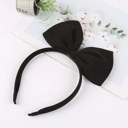 Red and Black Bow Knot Hairbands for Women and Girls