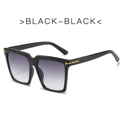 Chic Oversized Square Sunglasses for Women - UV400 Gradient Lenses