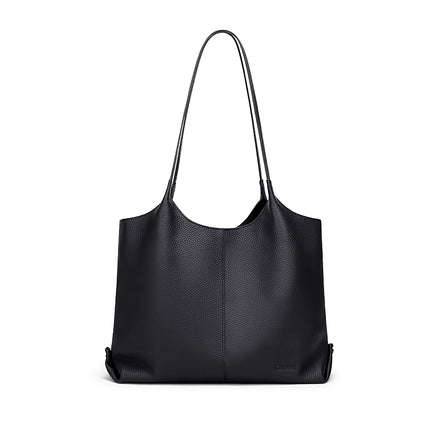 Sac fourre-tout polyvalent en cuir pour femme - Sac à main élégant à bandoulière et à bandoulière