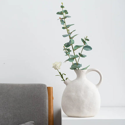 Vase à fleurs en céramique de style nordique pour la décoration de la maison et du mariage