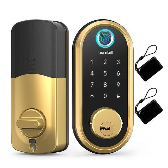 WiFi Enabled Smart Door Lock with Biometric Fingerprint, IC Card, and Remote Unlock - Wnkrs