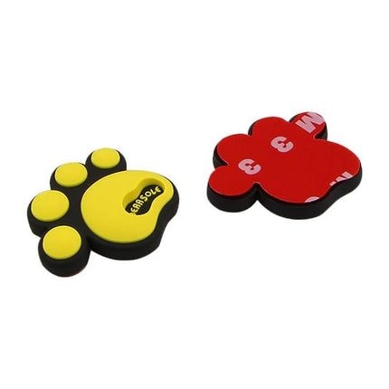 Car Door Edge Silicone Protectors with Cartoon Footprint Design - Wnkrs