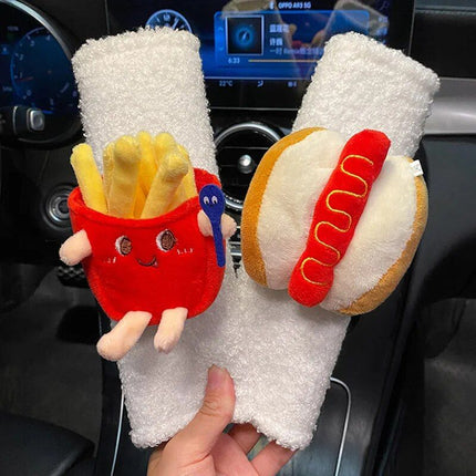 Plush Cartoon Car Seatbelt Covers for Kids - Wnkrs