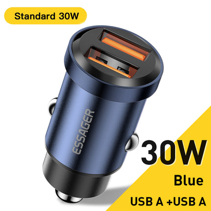 30W/45W USB Car Charger Quick Charge 4.0 with USB-A & USB-C Ports