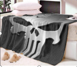 Hooded Blanket Cloak 3D Digital Printing Nap Blanket Skull - Wnkrs