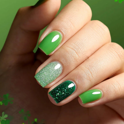 Juego de 6 esmaltes de uñas de color verde pastel con eucalipto de 10 ml