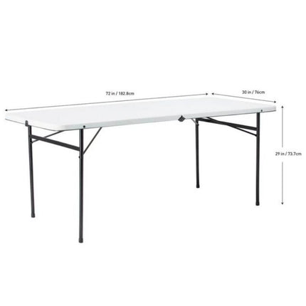 6-Foot Foldable Plastic Table - Wnkrs