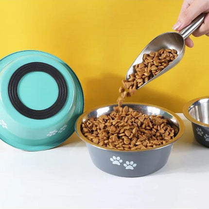 Stainless Steel Non-Slip Dog Bowls for All Breeds