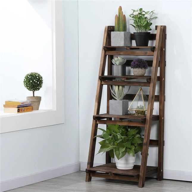 4-Tier Bamboo Plant Stand - Wnkrs